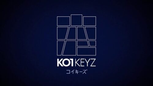 完成したKO1KEYZのシンボルマークとロゴタイプ