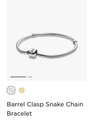 PANDORA「バレルクラスプ スネークチェーン ブレスレット」の商品画像
