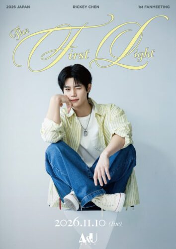 RICKEY 1st FANMEETING IN JAPAN THE FIRST LIGHTの告知ビジュアル